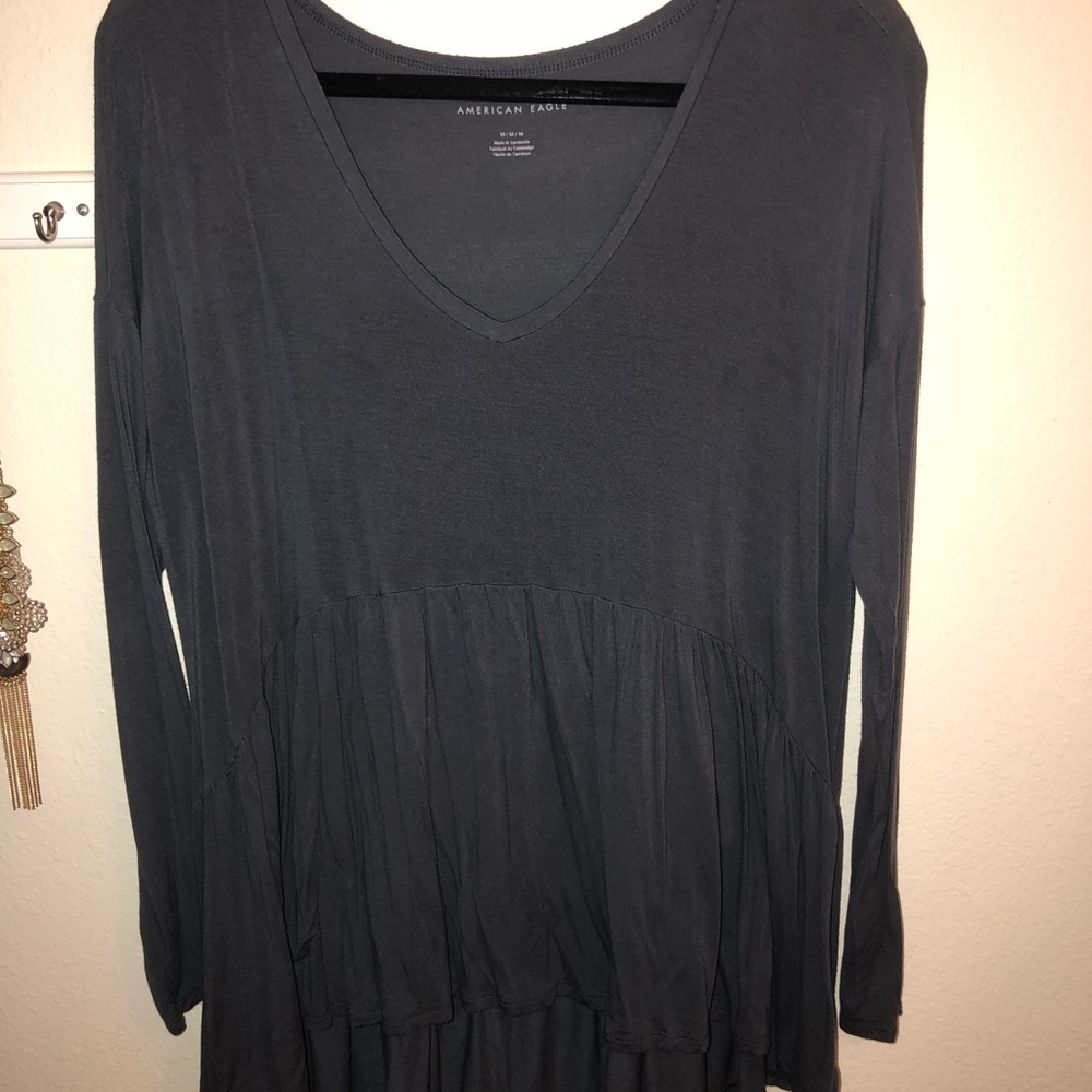 American Eagle Soft and Sexy Gray Shirt